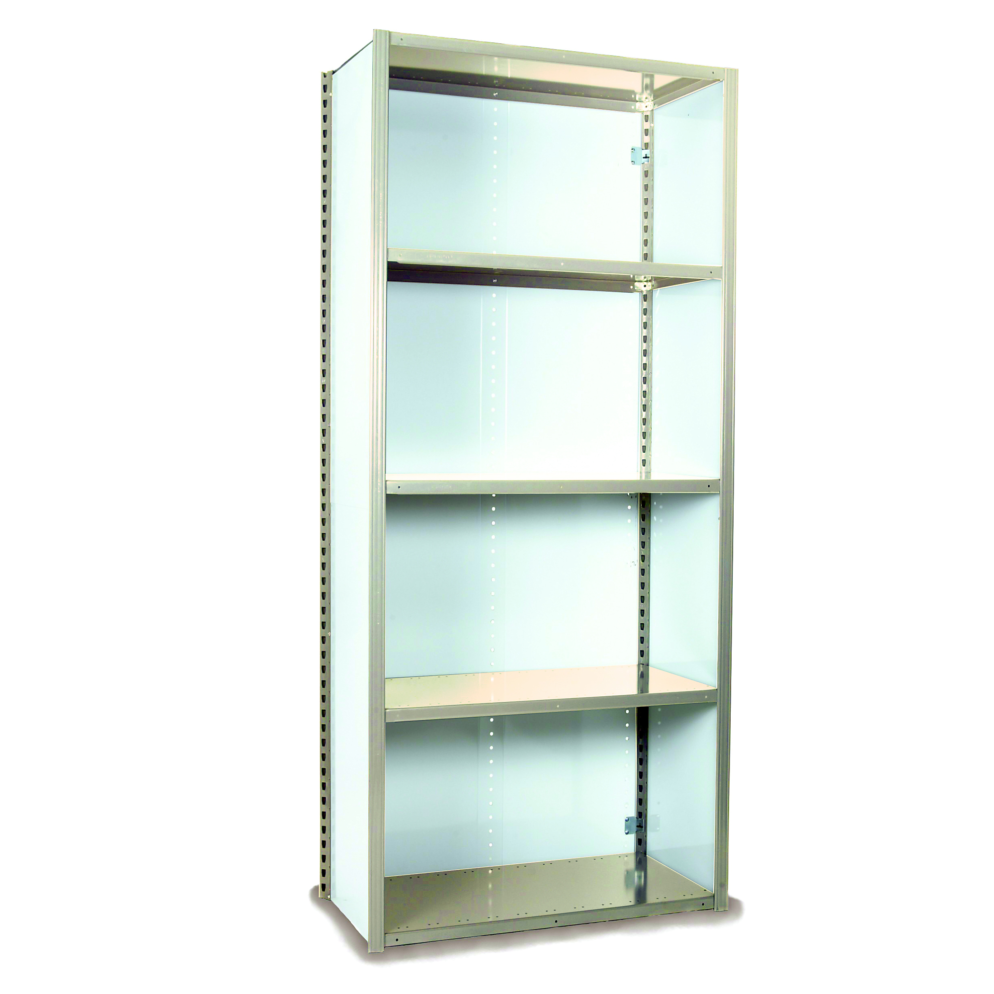 Equipto, VG Shelf Unit- Closed Starter7x 1x 3- w/8 Shelves, Height 84 in, Width 36 in, Depth 12 in, Model# 671-8S-PY